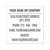 パーソナライズされた名前をカスタムする情報アドレススタンプ セルフインキングスタンプ (デザイン)