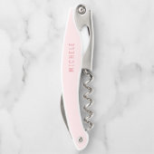 パーソナライズされた名前をカスタムする折り畳み式サーバー ソムリエナイフ (裏面)