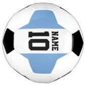 パーソナライズされた名前をカスタムする数アルゼンチン国旗 サッカーボール (回転)