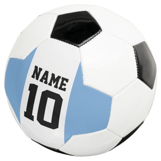 パーソナライズされた名前をカスタムする数アルゼンチン国旗 サッカーボール (3/4)