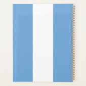 パーソナライズされた名前をカスタムする数アルゼンチン国旗 プランナー手帳 (裏面)