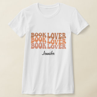 パーソナライズされた名前をカスタムする本好読きTシャツ Tシャツ