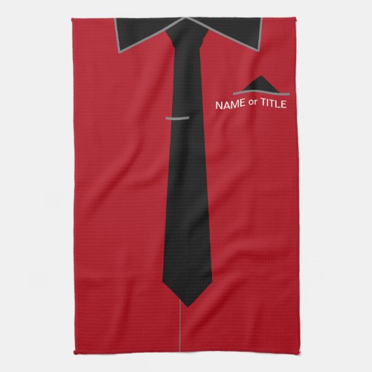 パーソナライズされた名前をカスタムする業務用キッチンタオル キッチンタオル (縦)