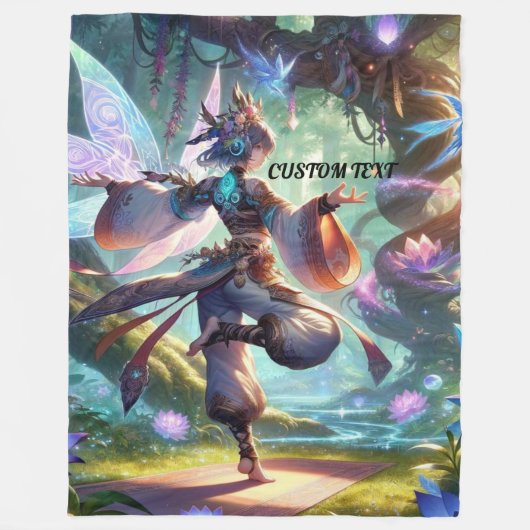 パーソナライズされた名前をカスタムする毛布 フリースブランケット (正面)