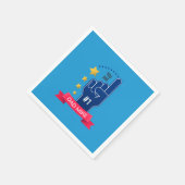 パーソナライズされた名前をカスタムする父の日 |ナプキン スタンダードカクテルナプキン (角)