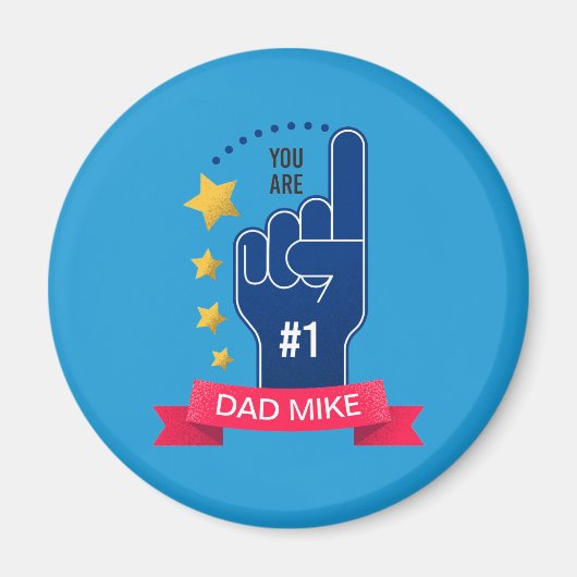 パーソナライズされた名前をカスタムする父の日 |マグネット マグネット (正面)