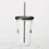 パーソナライズされた名前をカスタムする独自にする アクリルタンブラー (右)