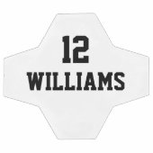 パーソナライズされた名前をカスタムする番号 サッカーボール (フラット)