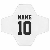 パーソナライズされた名前をカスタムする・スポーツチーム番号 サッカーボール (フラット)