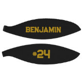 パーソナライズされた名前をカスタムする&ナンバーバスケットボール金ゴールド バスケットボール (パネル)