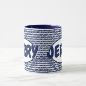 パーソナライズされた名前をカスタムする マグカップ (中央)