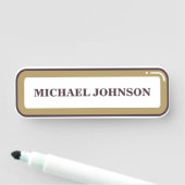 パーソナライズされた名前をカスタムする 名札 (インサイチュ)