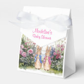 パーソナライズされた名前ピーターと花の庭の酔い フェイバーボックス (正面サイド)