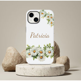パーソナライズされた名前ブルームDaisy Flowers White Case-M Case-Mate iPhone 14ケース
