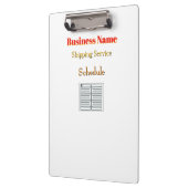 パーソナライズされた名前出荷サービス白 クリップボード (左)