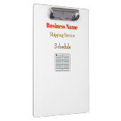 パーソナライズされた名前出荷サービス白 クリップボード (右)