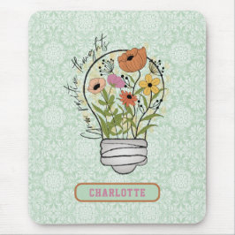 パーソナライズされた名前 ポジティブ思考 インスピレーション マウスパッド