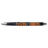 パーソナライズされた名前orange leopard pattern ボールペン (正面)