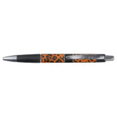 パーソナライズされた名前orange leopard pattern ボールペン (裏面)