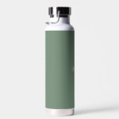 パーソナライズされた名前Sage Green Script結婚's Water ウォーターボトル (右面)