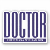 パーソナライズされた名医Med学校卒業 シール (正面)