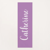 パーソナライズされた名無地の前付きカラーヨガマット ヨガマット (正面)