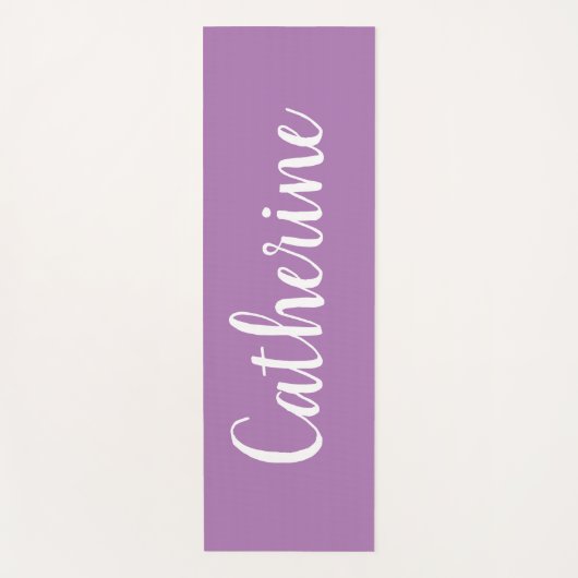 パーソナライズされた名無地の前付きカラーヨガマット ヨガマット (正面)