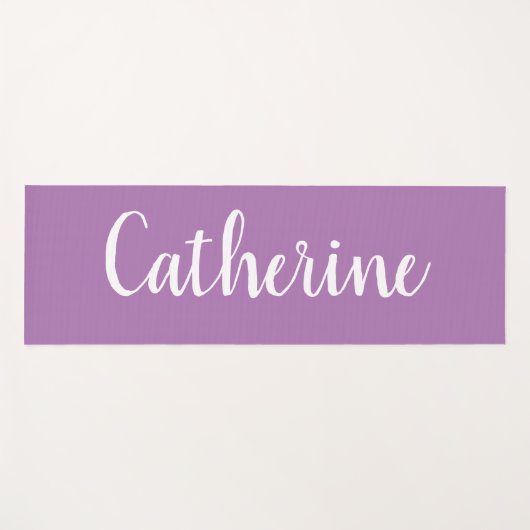 パーソナライズされた名無地の前付きカラーヨガマット ヨガマット (正面(横))