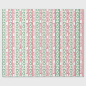 パーソナライズされた名門私立校風のリース ラッピングペーパー (フラット)