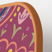 パーソナライズされた名門私立校風のレトロ ピックルボールラケット (左詳細)