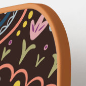 パーソナライズされた名門私立校風のレトロ ピックルボールラケット (左詳細)