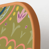 パーソナライズされた名門私立校風のレトロ ピックルボールラケット (左詳細)