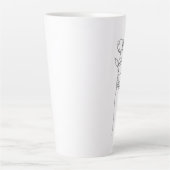 パーソナライズされた名 カフェラテマグ (正面)