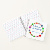 『パーソナライズされた命あるに違いカラフルない』雑誌 ノートブック (内部)