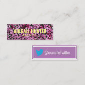 「パーソナライズされた咲く花」Twitter スキニー名刺 (正面/裏面)