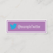 「パーソナライズされた咲く花」Twitter スキニー名刺 (裏面)