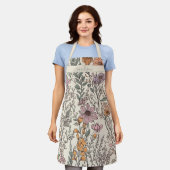 パーソナライズされた図解入りの、写真付きの山花坊ほ エプロン (着用した状態)