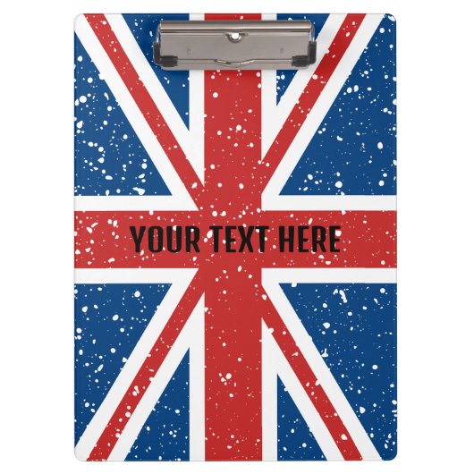 パーソナライズされた国統一された旗 クリップボード (正面)