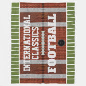 パーソナライズされた国際的クラシック フリースブランケット (正面)