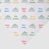 パーソナライズされた国際的クリスマスツリー 薄葉紙 (詳細)