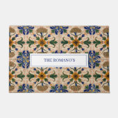 パーソナライズされた地中海のヴィンテージ ドアマット (正面)