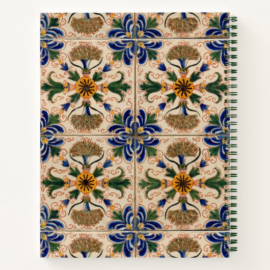 パーソナライズされた地中海のヴィンテージ ノートブック (裏面)