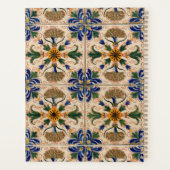 パーソナライズされた地中海のヴィンテージ プランナー手帳 (裏面)