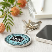 パーソナライズされた地味な回復ギフト男性へ キーホルダー (側面)