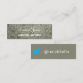 「パーソナライズされた壁華美紙」 Twitter スキニー名刺 (正面/裏面)
