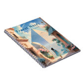 パーソナライズされた夏のエジプト旅行ノート – ノートブック (右側)