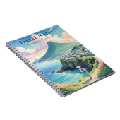 パーソナライズされた夏の韓国の旅行ノート ノートブック (右側)