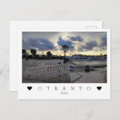 パーソナライズされた夕べ, Otranto, Puglia,イタリア ポストカード (正面/裏面)