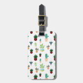 パーソナライズされた多肉植物のサボテン ラゲッジタグ (正面縦)
