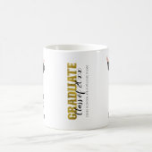 パーソナライズされた大学院水彩少年 コーヒーマグカップ (中央)